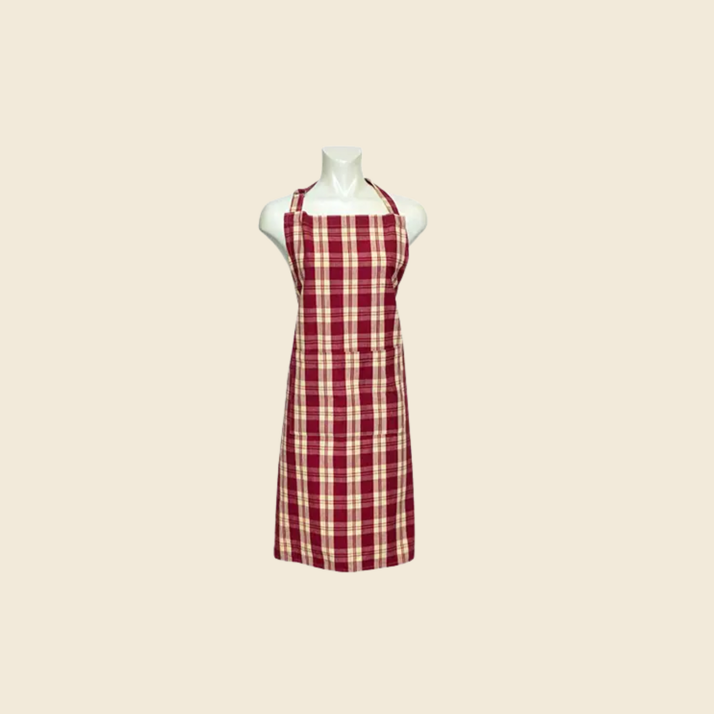 "Country Stripe" Burgundy Apron