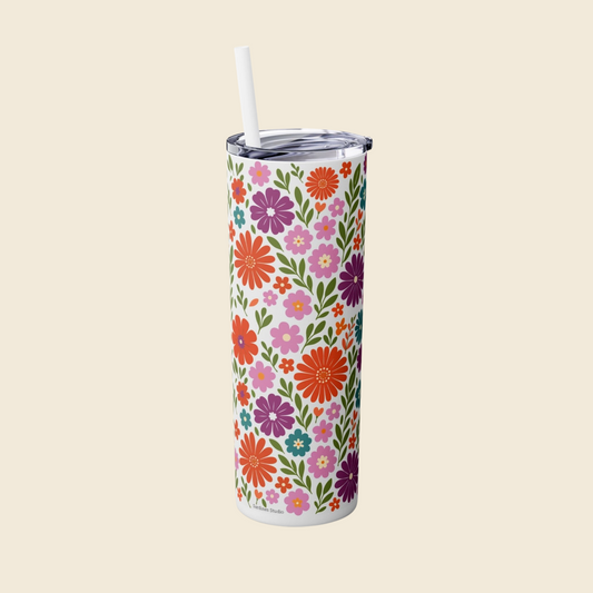 Floral Design Tumbler - 4 Designs
