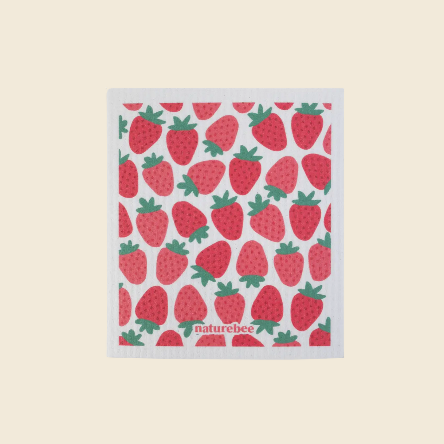 Swedish Sponge Dishcloth Strawberries