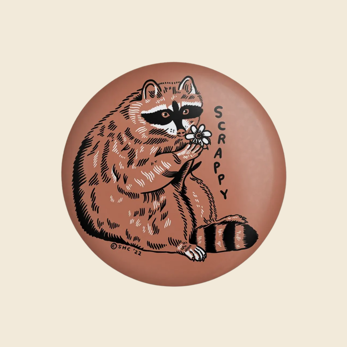 "Scrappy Raccoon" Magnet