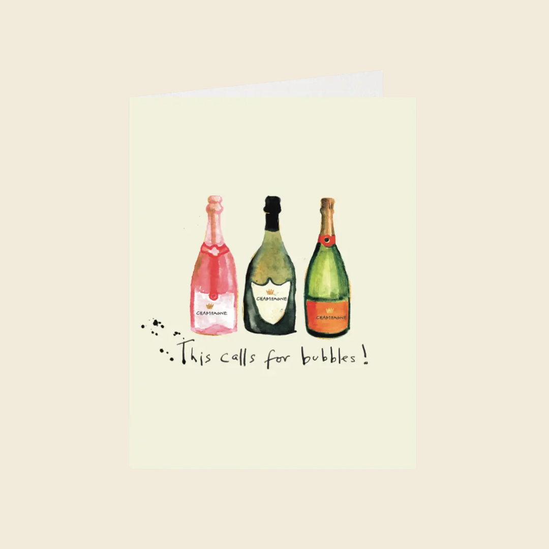 "This Calls for Bubbles!" Card