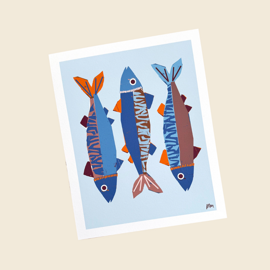Mackeral Art Print (8x10)