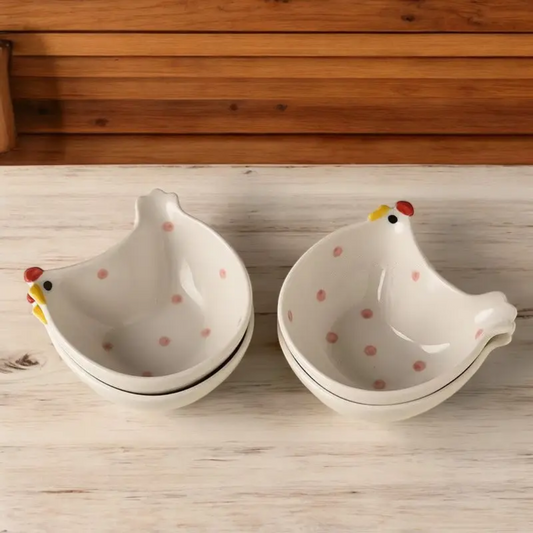 Ceramic Chicken-Shaped Bowl