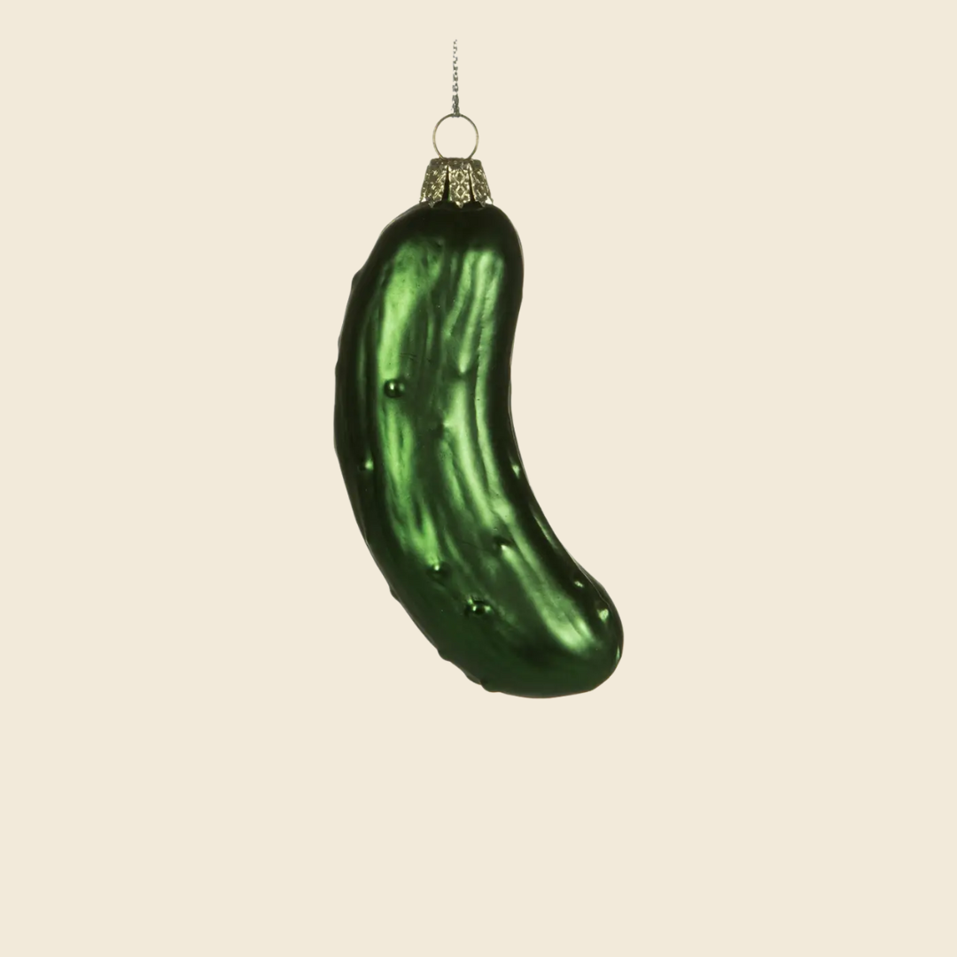 Glass Pickle Ornament