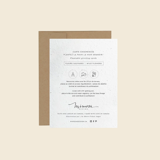 "Bee" Plantable Greeting Card