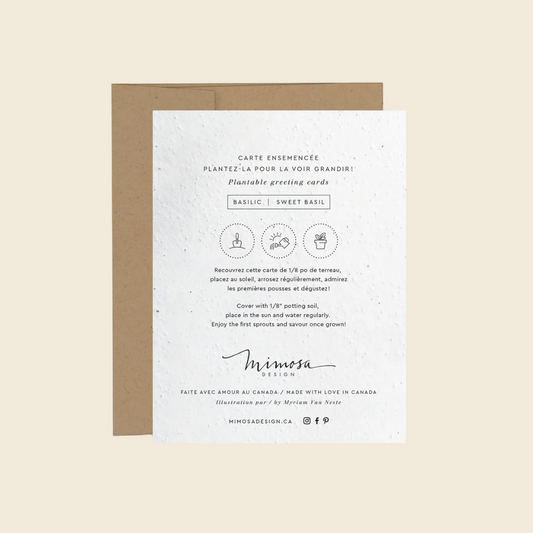 Floral Plantable Greeting Card