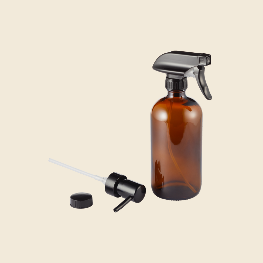 Amber Glass Spray Bottle