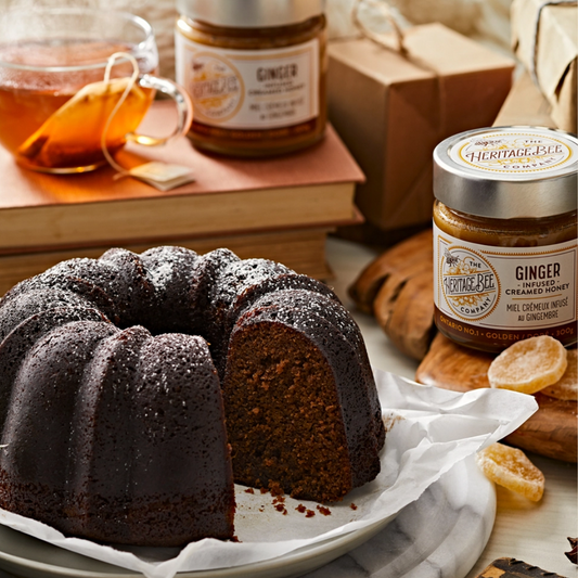 Ginger Infused Creamed Honey
