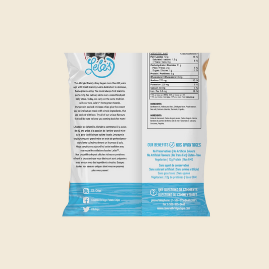 Lela's Chickpea Chips (Plain & Simple)