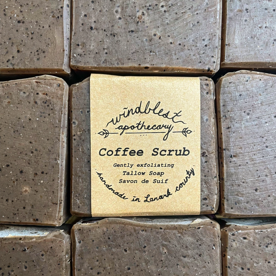 Tallow Coffee Scrub Soap Bar