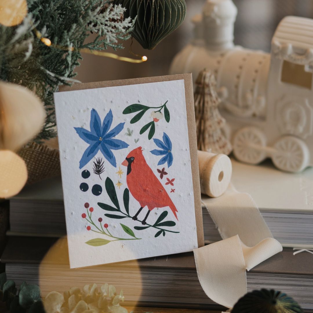 Cardinal Basil Planting Card