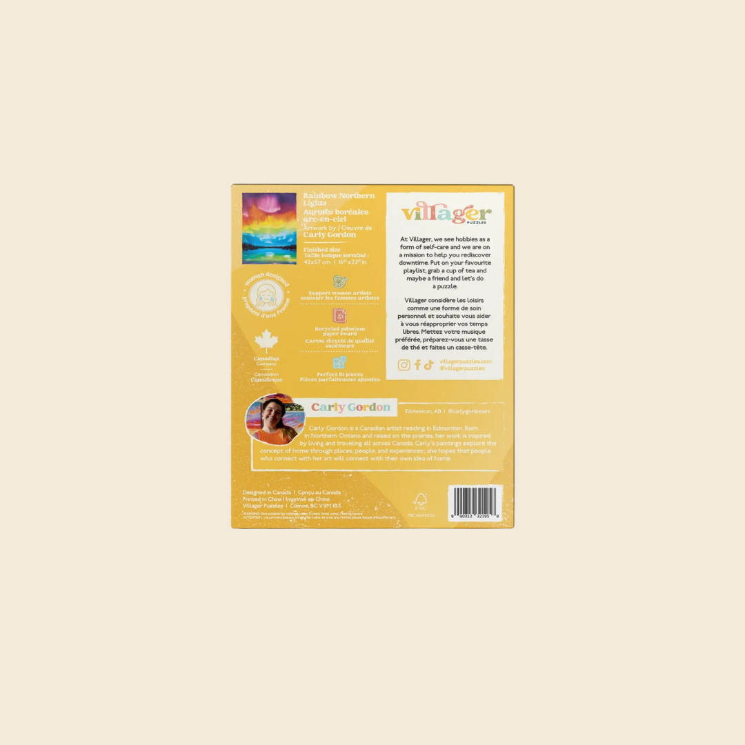 Rainbow Northern Lights 500-Piece Puzzle