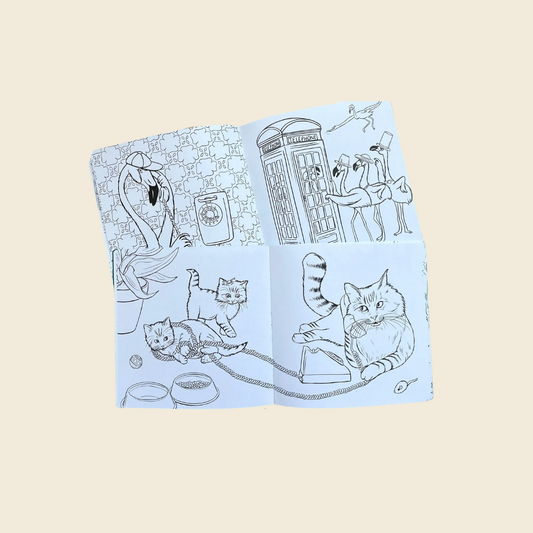 Animals on the Phone Colouring Book