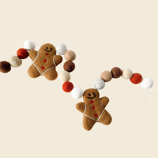 Gingerbread Felt Garland