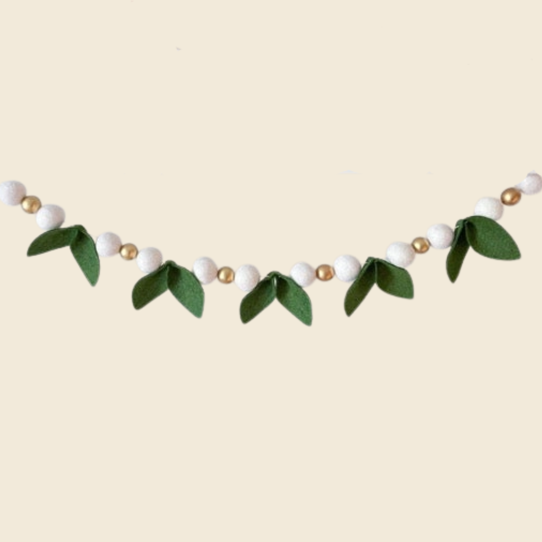 Gold Winter Felt Garland