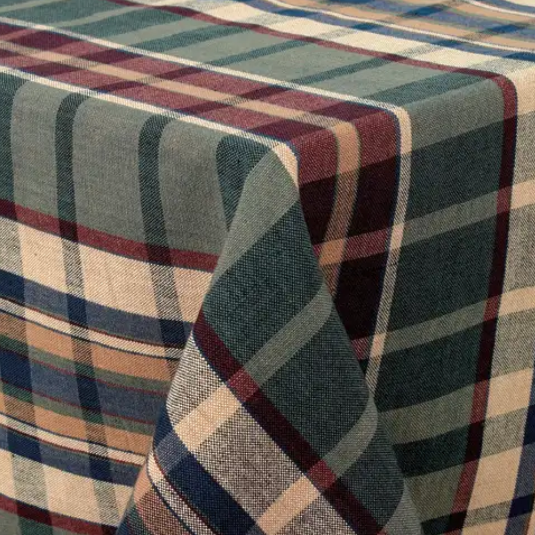 Plaid Cotton Table Cloth