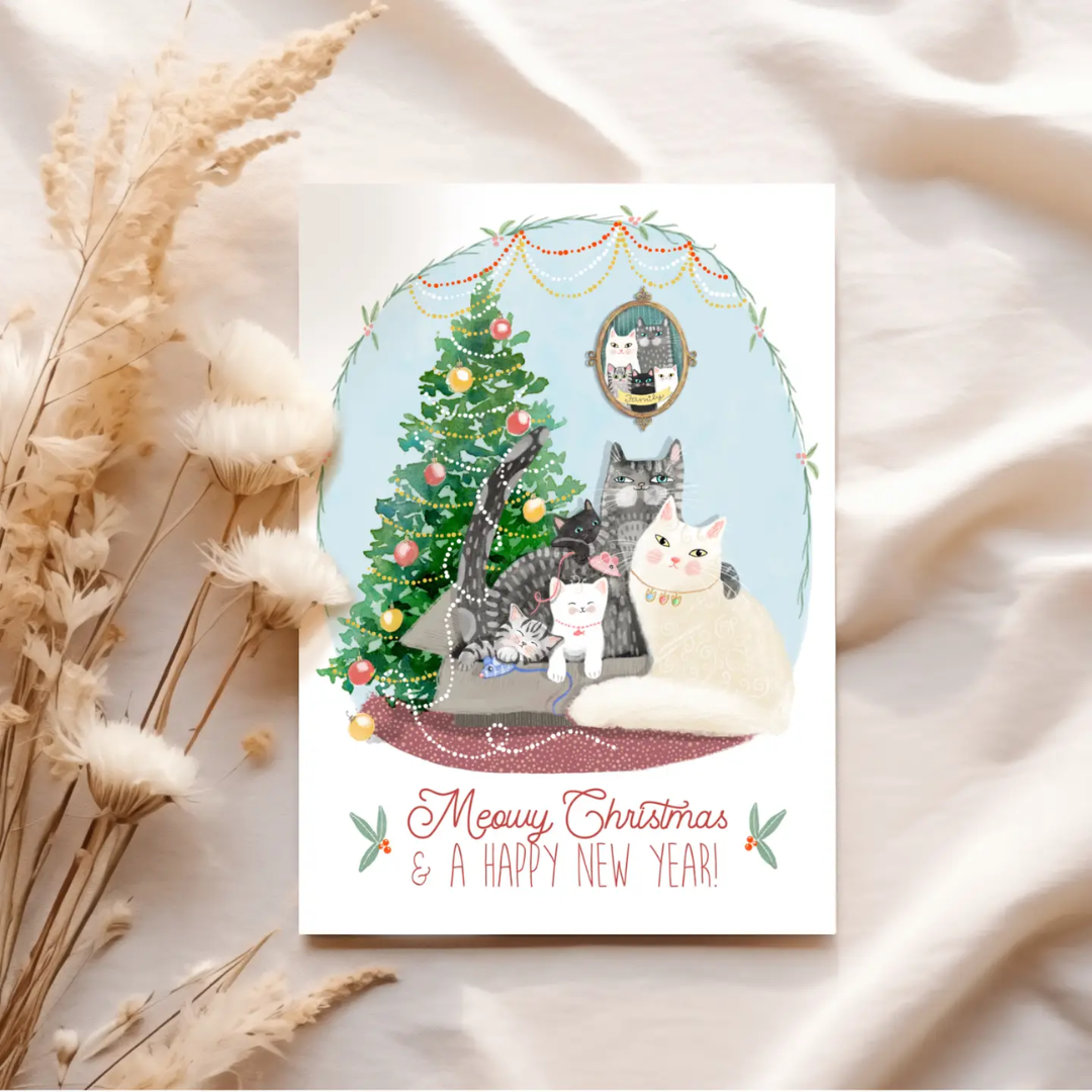 Meowy Christmas Card