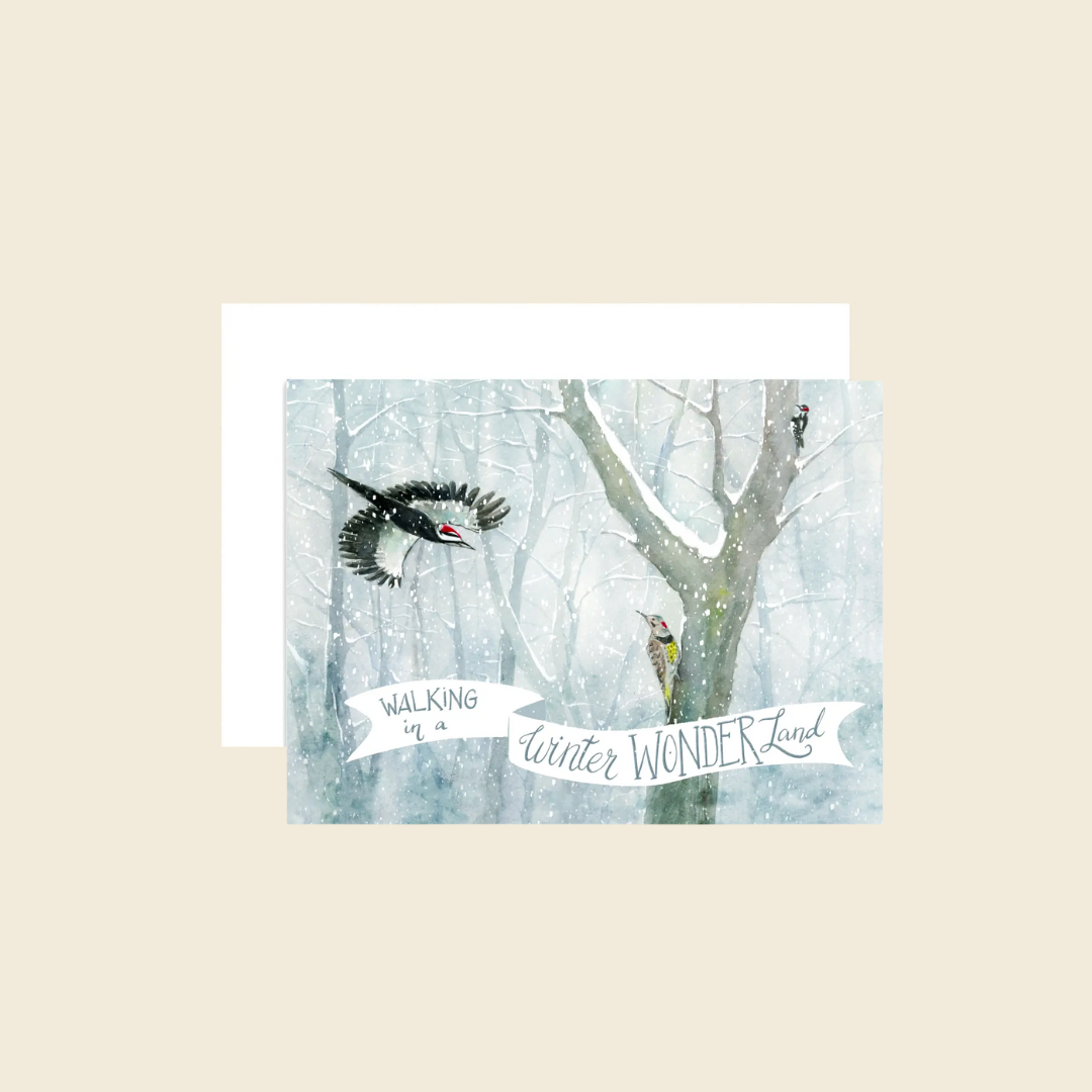 Winter Woodpecker Card