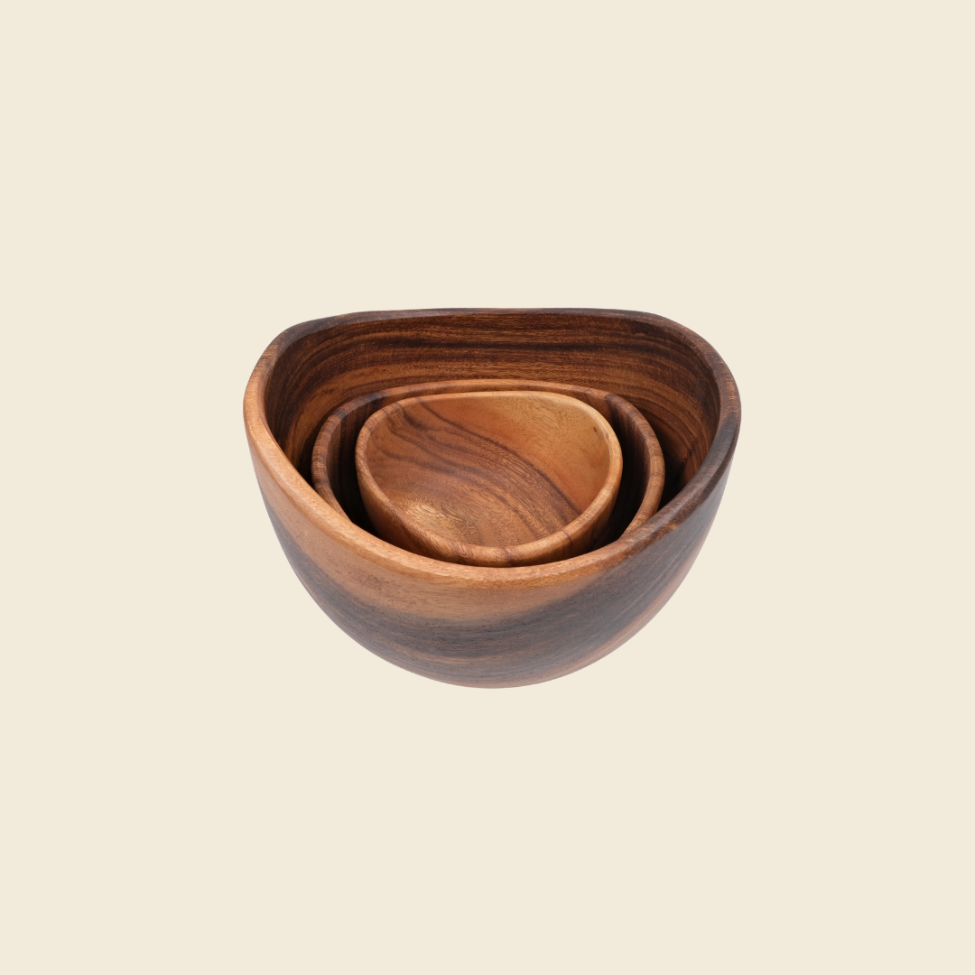 Small Acacia Salad Bowl