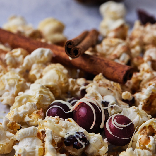 Cranberry & White Chocolate Kettle Corn