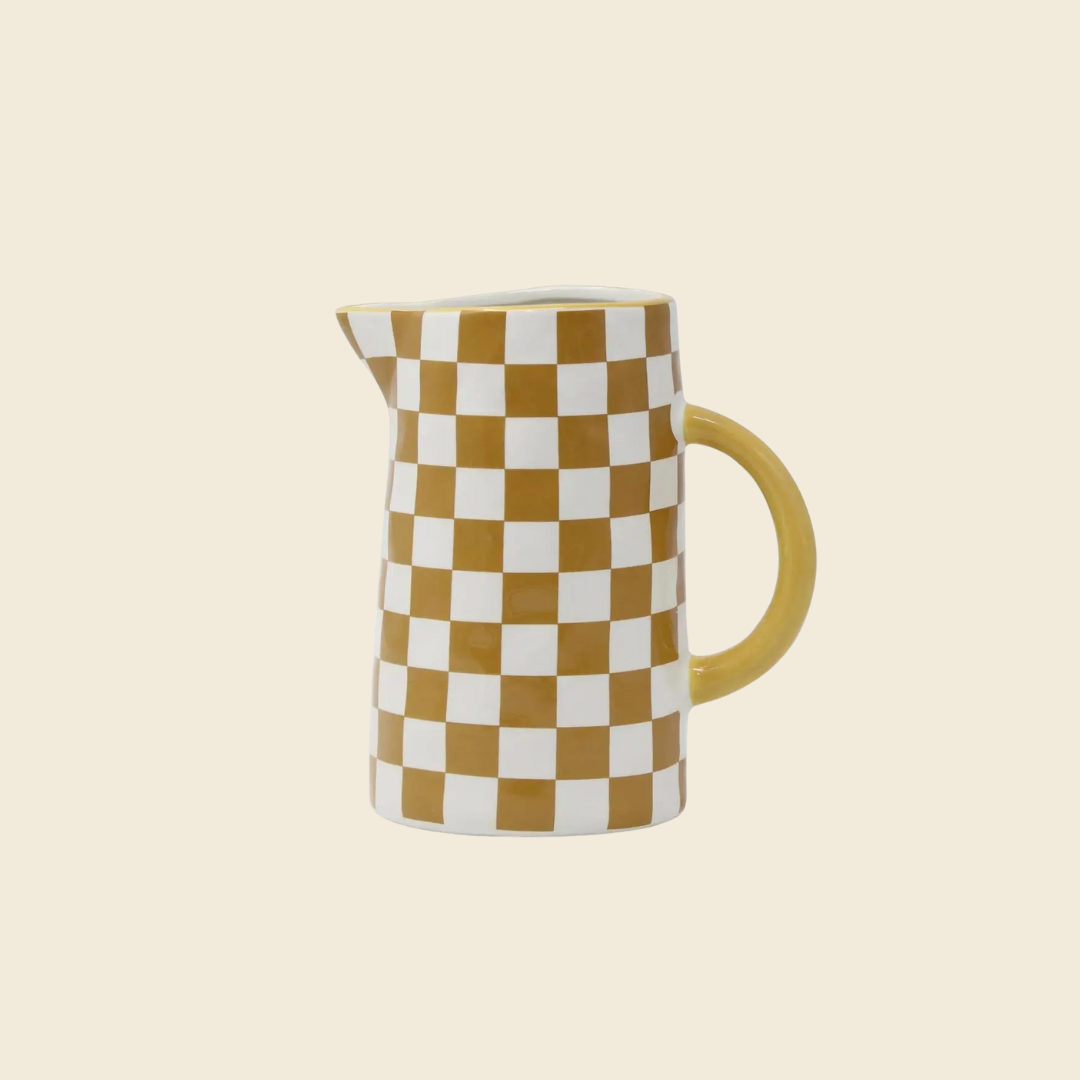 Checkered Ceramic Vase