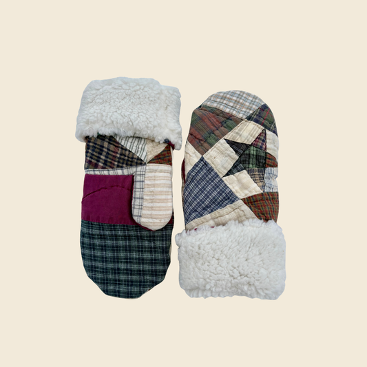 Handmade Quilt Mittens