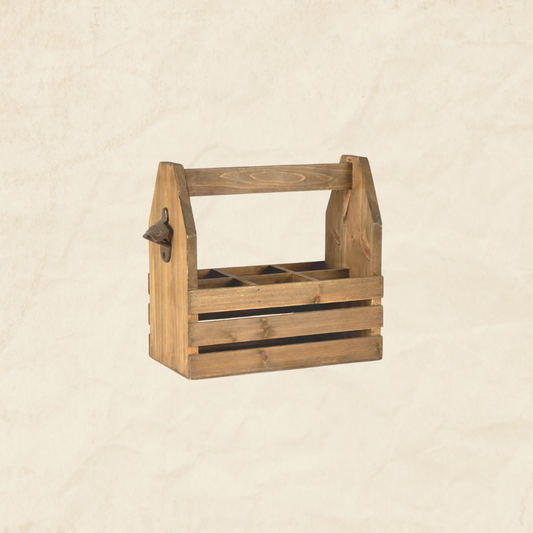 Rectangular Beer Crate with Bottle Opener