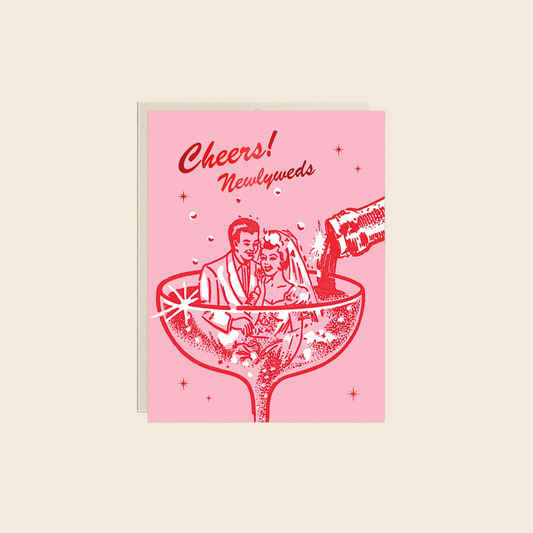 "Cheers! Newlyweds" Card