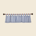 Window Topper Curtain - Buffalo Blue Check