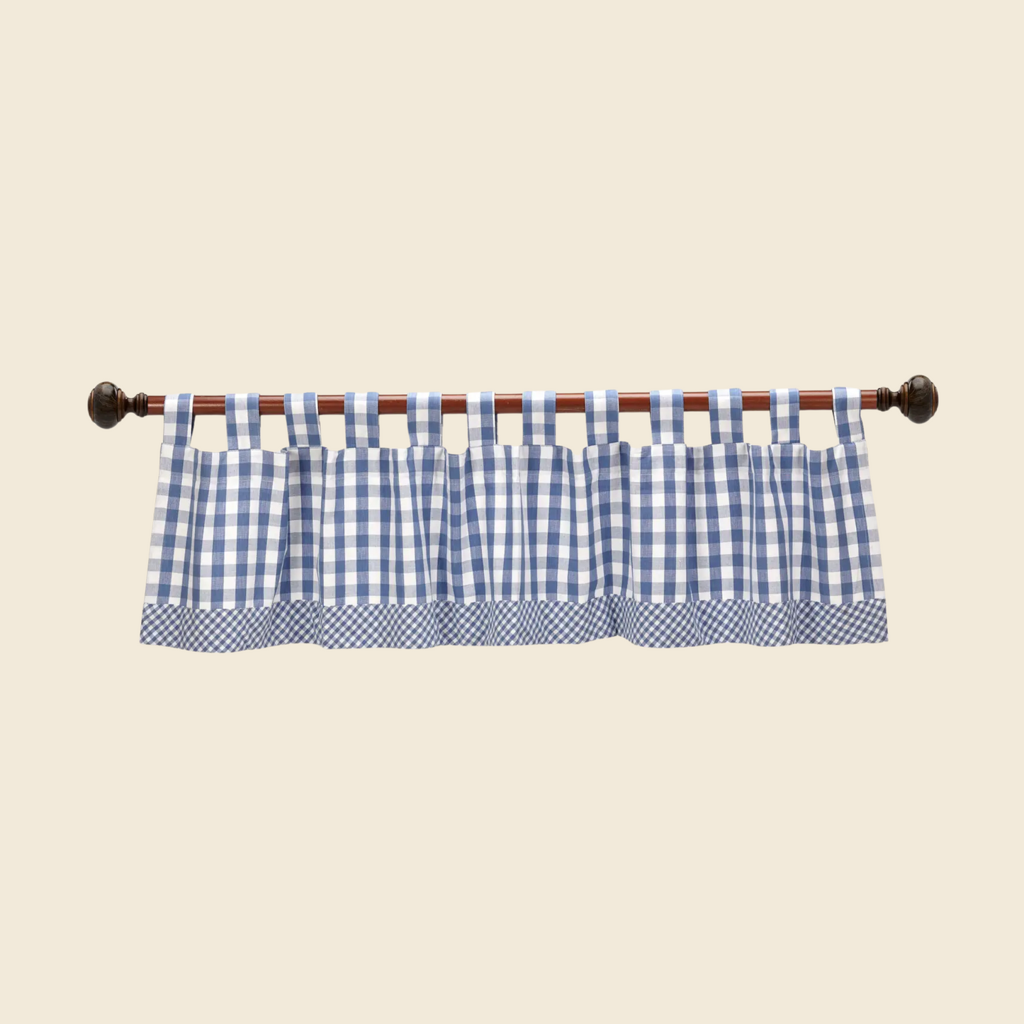 Window Topper Curtain - Buffalo Blue Check