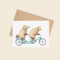 Sheep on Bikes Card