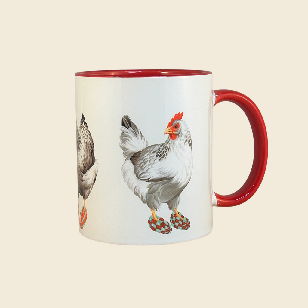 Hens in Slippers Mug