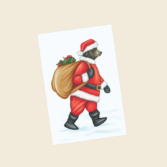 "Santa Bear" Greeting Card