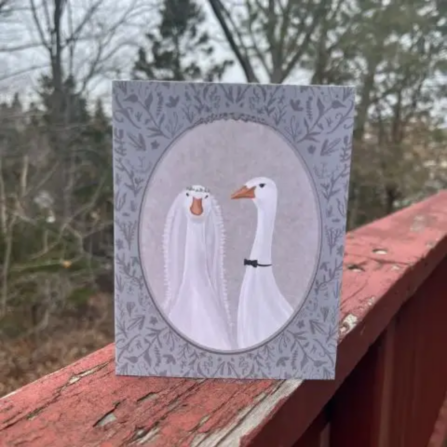 Victorian Wedding Goose Cards