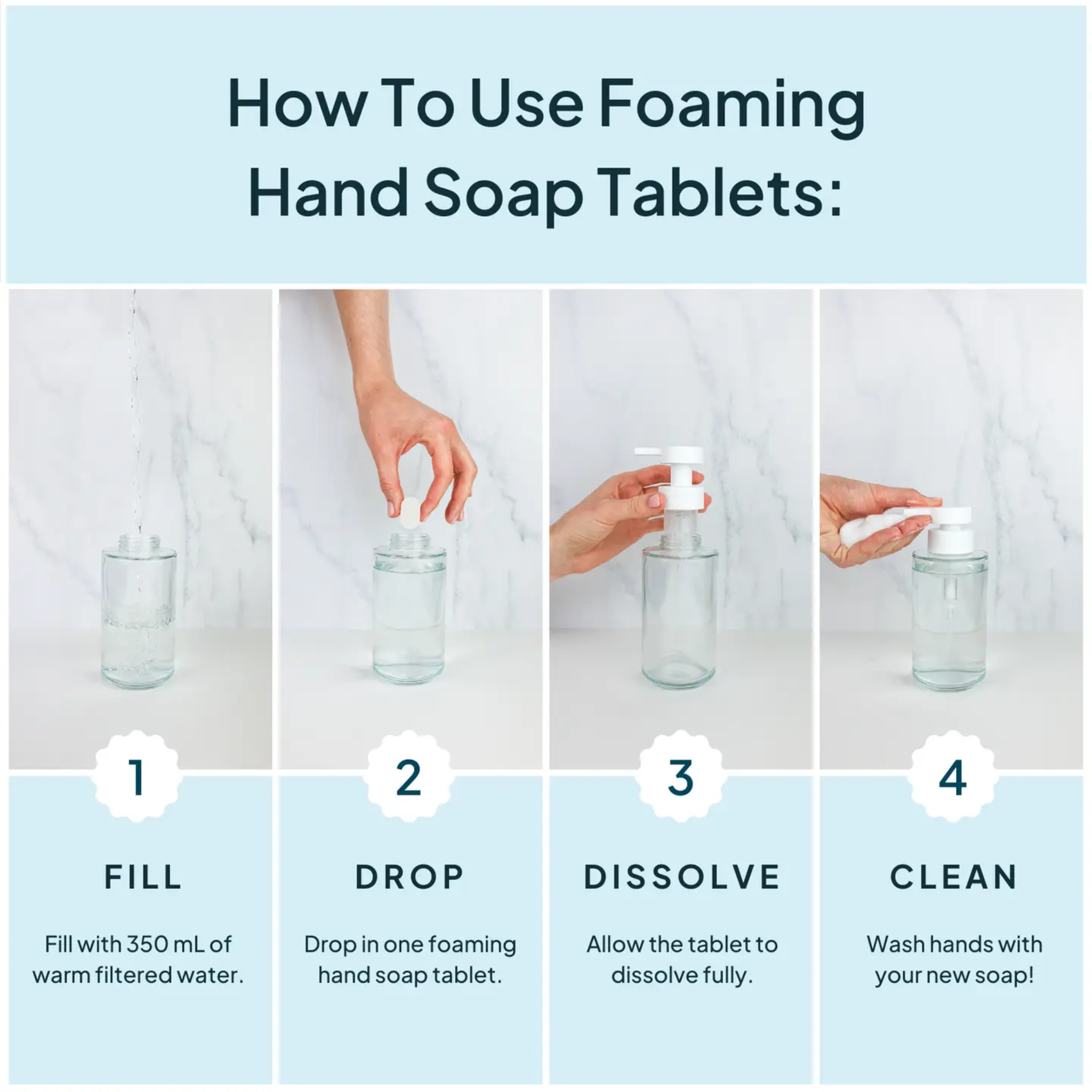 Eucalyptus Mint Concentrated Foaming Hand Soap Tablet Single