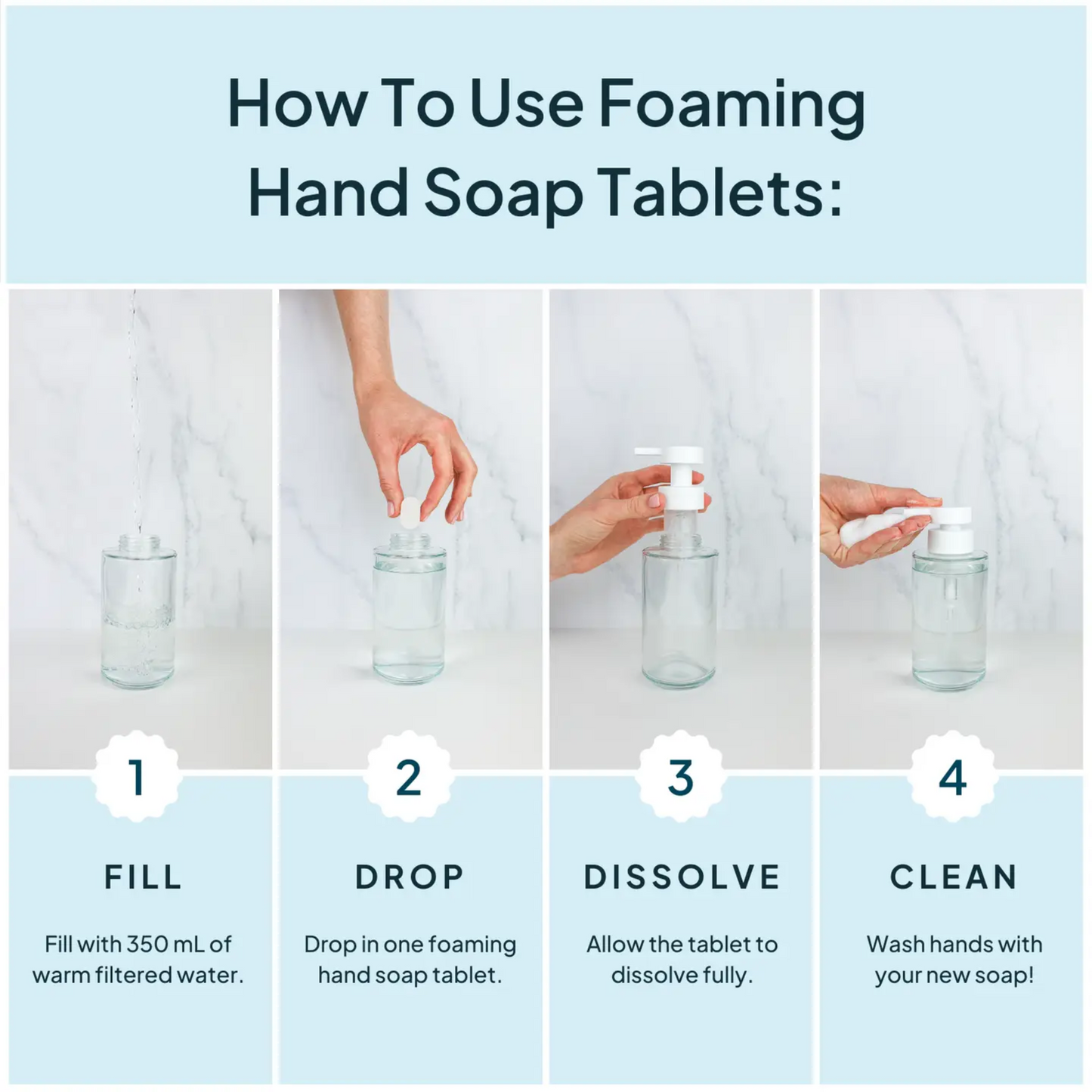 Honey Clementine Concentrated Foaming Hand Soap Tablet