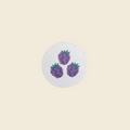 Compressed Cellulose Sponge - Blackberry Print