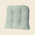 Green Check Table Cushion