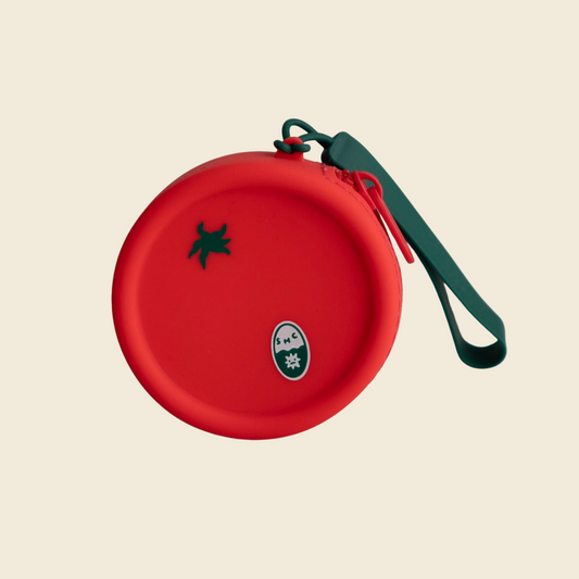 Tomato Zipper Silicone Coin Pouch