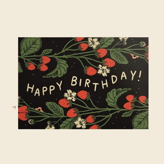 "Happy Birthday" Strawberries Card