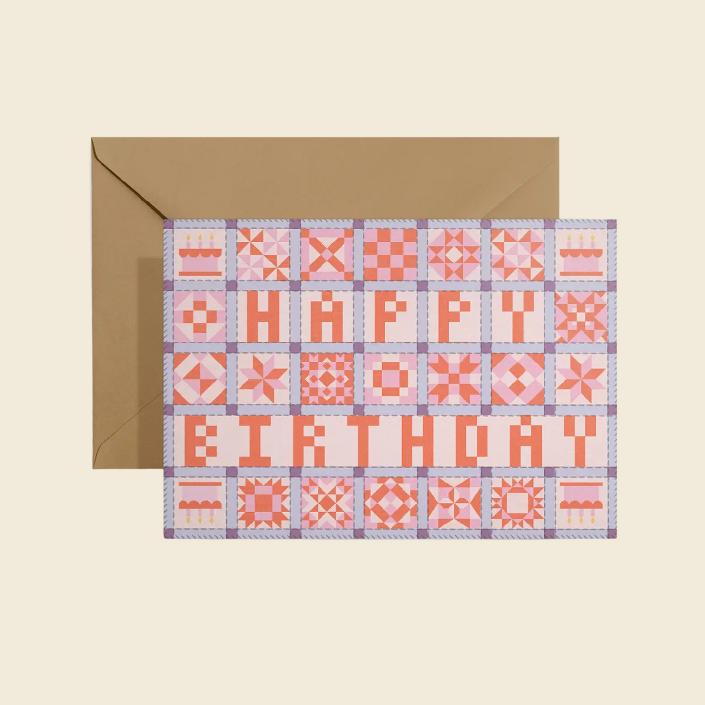 "Happy Birthday" Patchwork Card