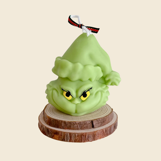 Christmas Grinch Candle