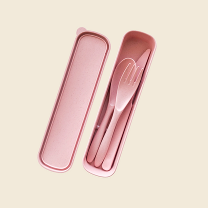 Biodegradable Reusable Wheat Cutlery Set