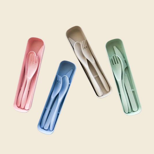 Biodegradable Reusable Wheat Cutlery Set