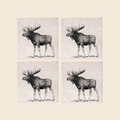 Vintage Moose Coasters (Set of 4)