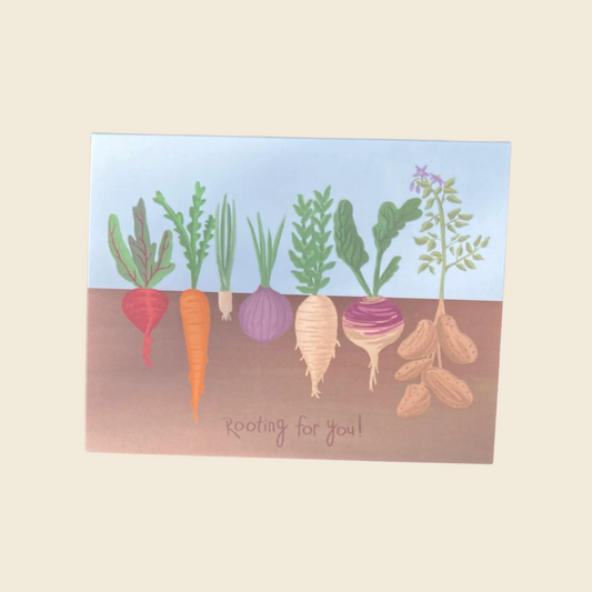 "Rooting for you" Greeting Card