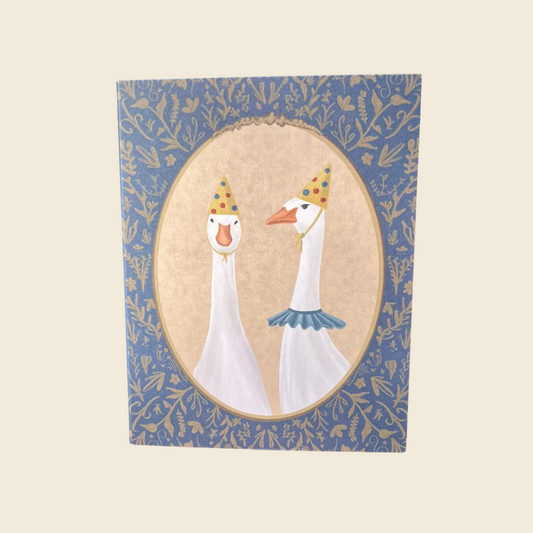 Victorian Goose Birthday Card