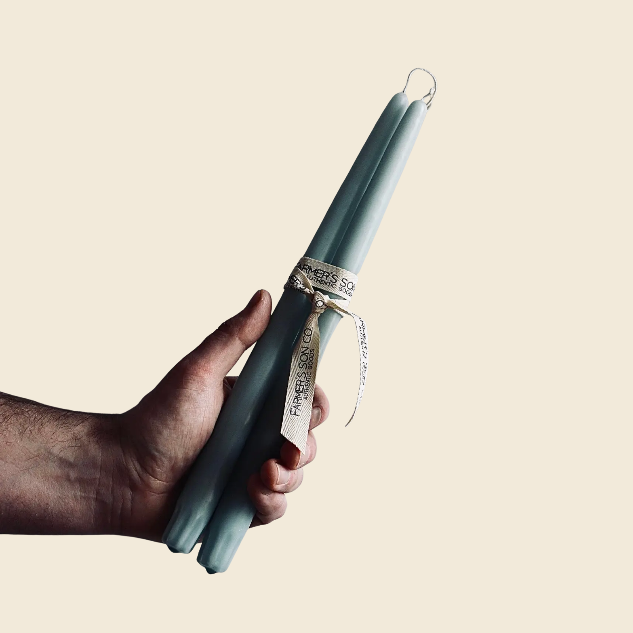 Glacier Blue Taper Candles