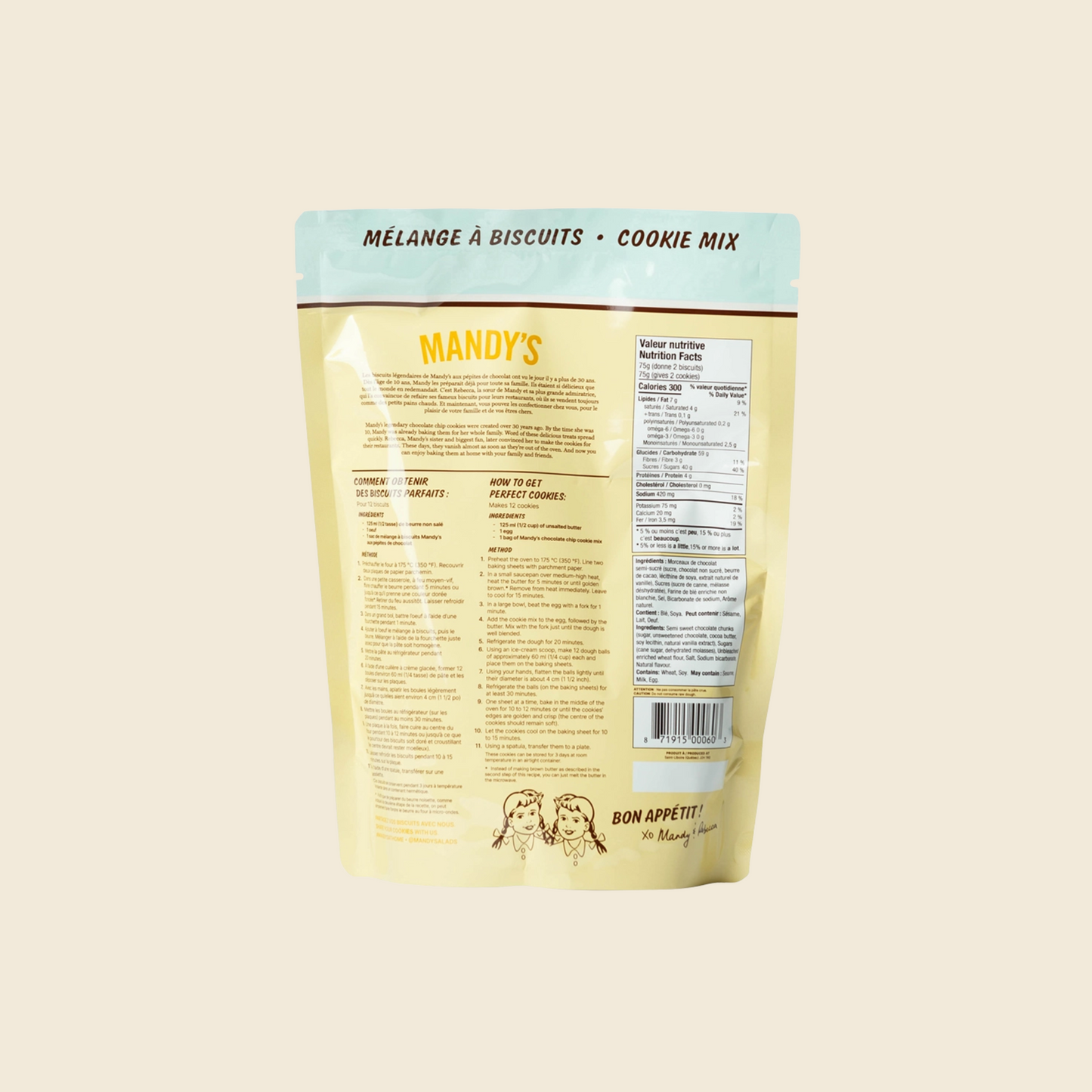 Mandy's Chocolate Chip Cookie Mix