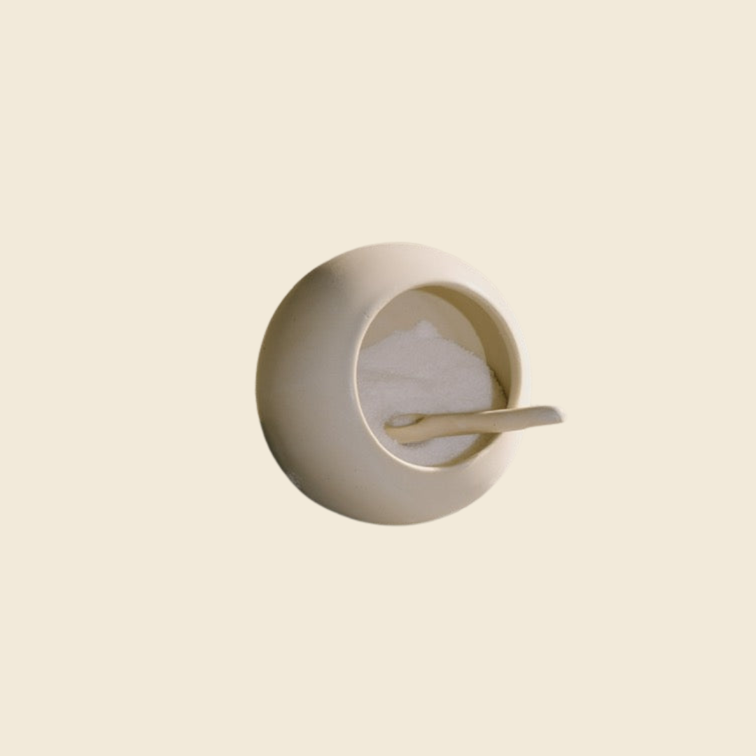 Ceramic Salt Cellar & Sea Salt Flakes